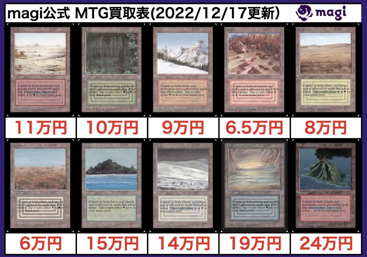 4枚セット Underground Sea デュアルランド underground sea mtg デュアルランド
